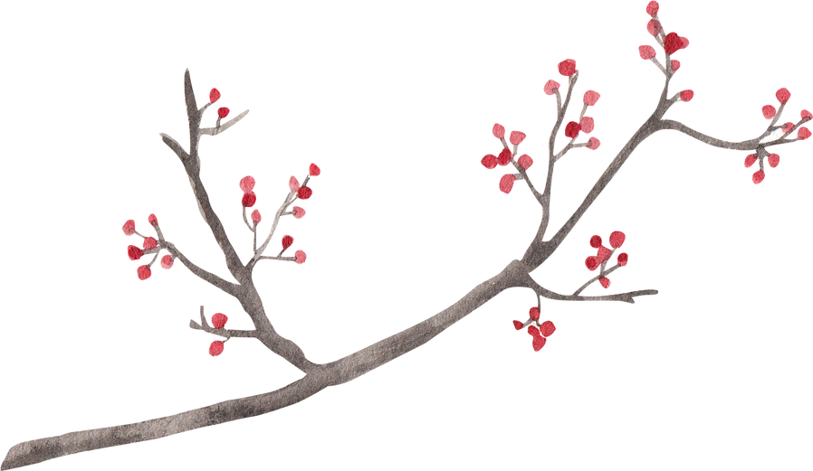 Watercolor Tree Branch